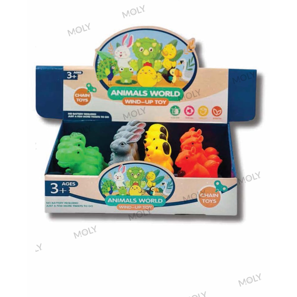 العاب بلاستك حيوانات (ستاند 12 قطعة) Plastic Animal Toys (Stand 12 Pcs)