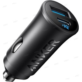 (USB-C) شاحن سيارة بمنفذين من النوع (سي) بقدرة 30 وات شاحن انكر محول  