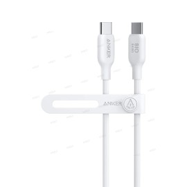  USB-C إلى USB-C  انكر 544  (100 واط/3قدم) لون ابيض كابل  