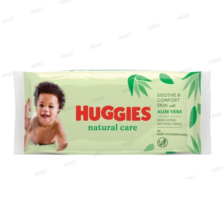 HUGGIES مناديل طبيعية بالالوفيرا